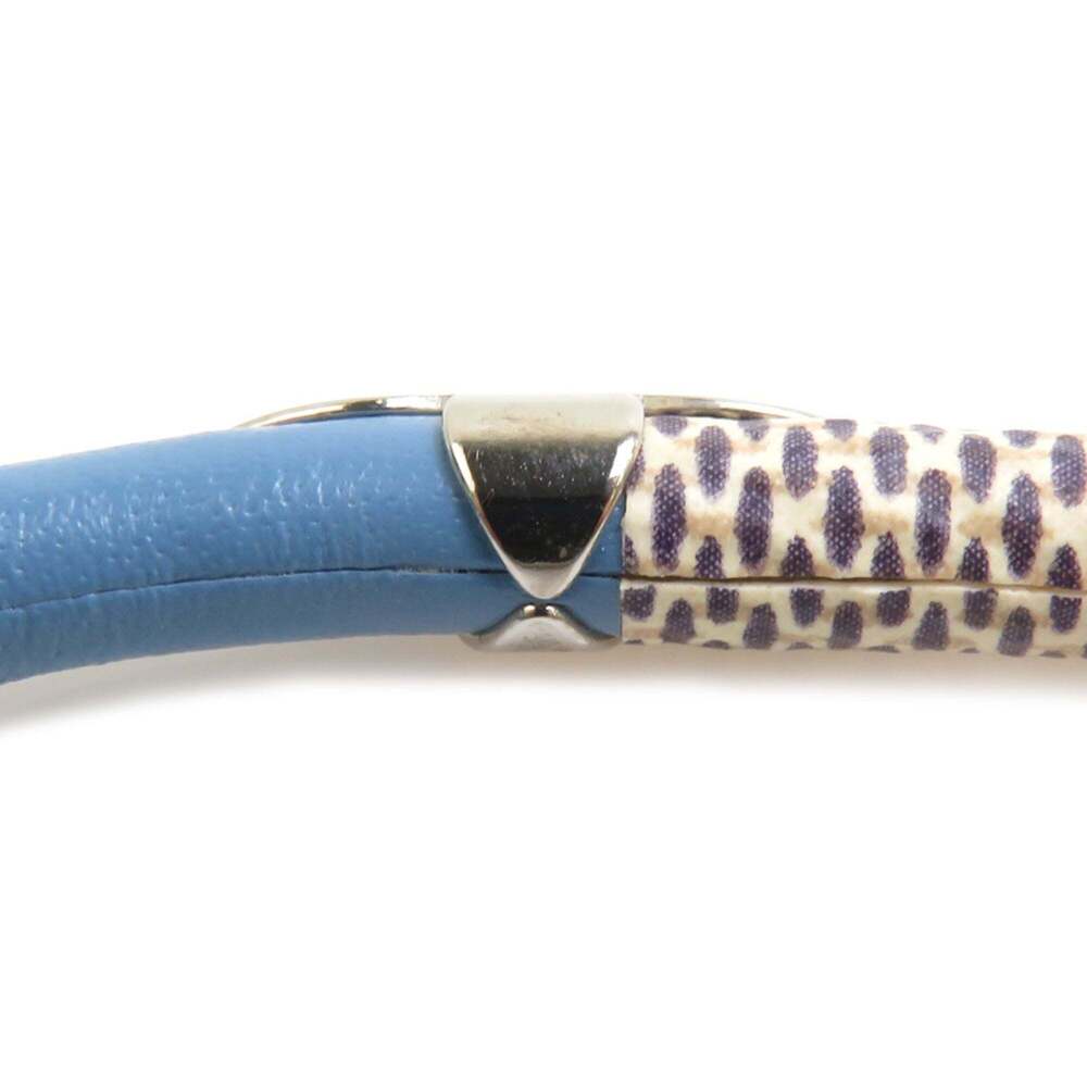 LOUIS VUITTON Blue Damier Leather Charm Bracelet - Picture 7 of 8